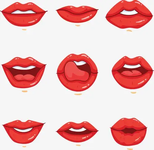 性感的嘴唇大红唇