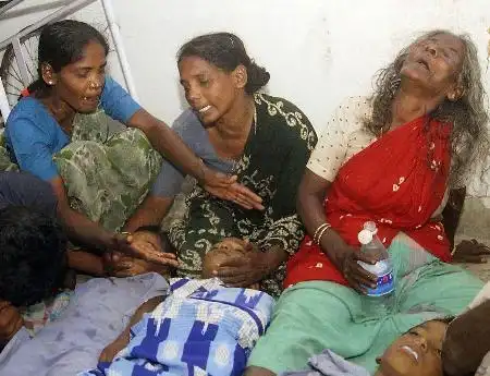 图文:印度海啸死亡者家属痛不欲生