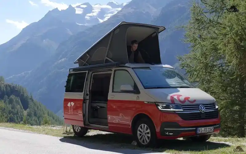 大众t6升顶露营车 - 阿尔卑斯山露营