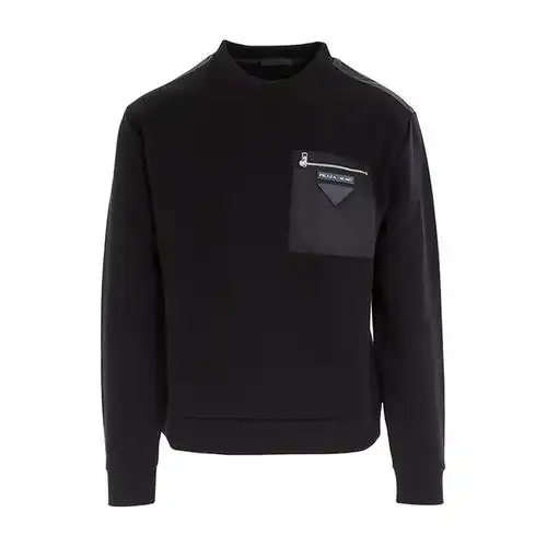 prada(普拉达) 黑色男士休闲卫衣 s