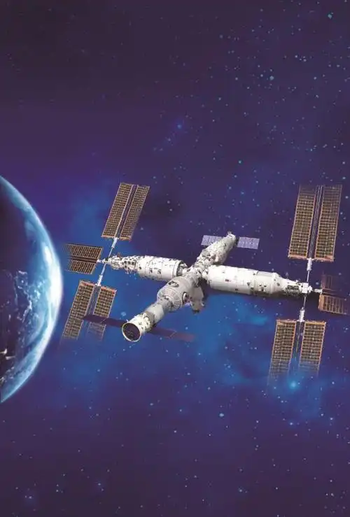 中国空间站示意图 来源 央视 制图 邵晓艳