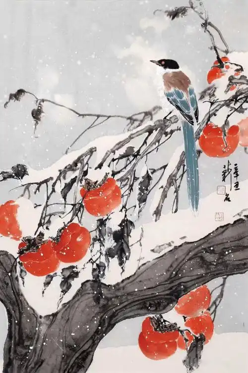 冷逸空寂——雪景花鸟画品鉴_绘画_自然界_间接