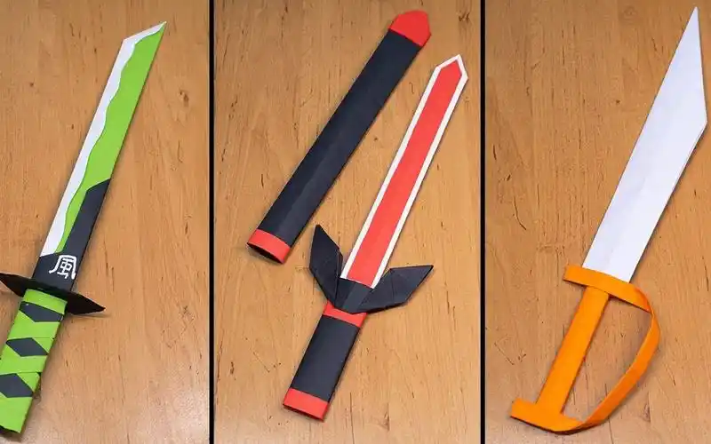 折纸diy简易折纸刀剑教你折叠出自己喜欢的折纸