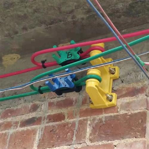 瓷葫芦2位电缆线镀锌街码加厚桥架瓷珠支架二个瓷瓶绝缘子瓷禄50