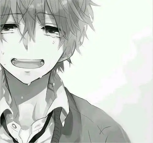 求笑着哭的动漫美图