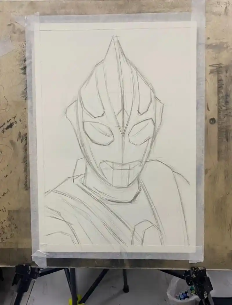 你还相信光吗#素描 #迪迦奥特曼 #碳条 - 抖音