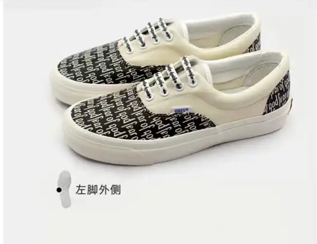 朗帝普联名万·斯fog鞋半印高街男士休闲fear of fog高版本101帆布鞋