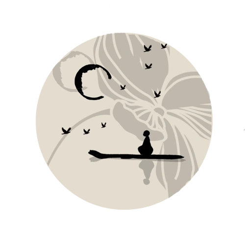 古风扇面原创背景装饰素材