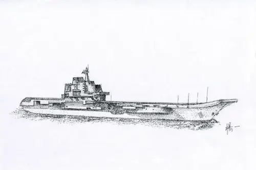 海军手绘航母惊艳网友 每张深深打动网友心(图)