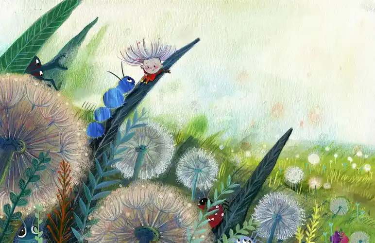 蒲公英男孩|插画|绘本|dream7722 - 原创作品 - 站酷 (zcool)