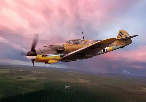 罗恩科尔纳粹德国空军梅塞施密特bf109单发单座战斗机