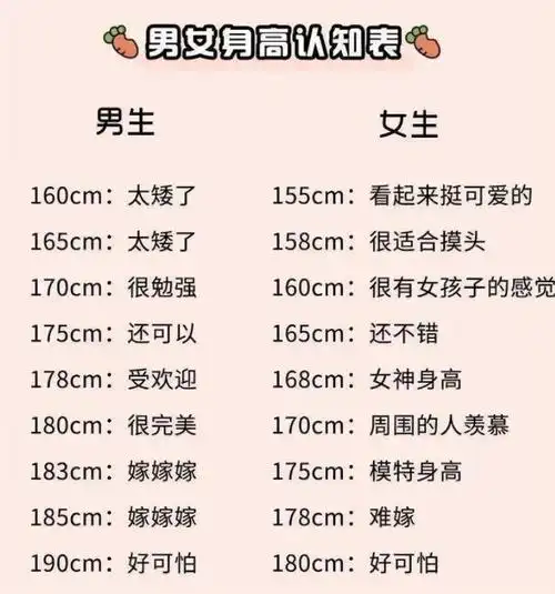 大学校园中理想女友身高排行榜新鲜出炉不少女生直呼扎心