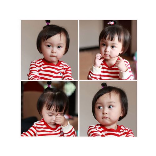 漂亮女宝宝海报墙贴备孕妇萌娃刘楚恬图片胎教小孩画报婴儿挂像bb