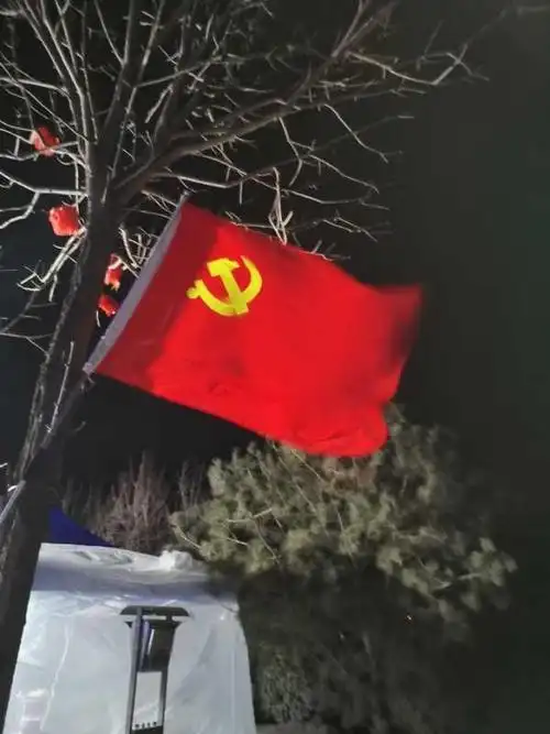 战"疫"先锋|凌晨,仰望党旗,我顿生暖意