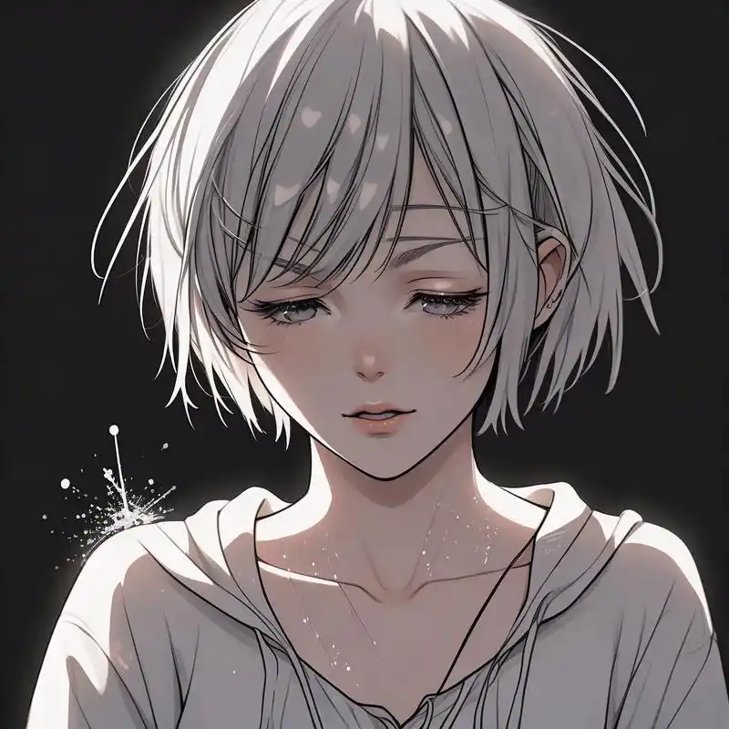 动漫女生哭泣头像90太让人心疼了!