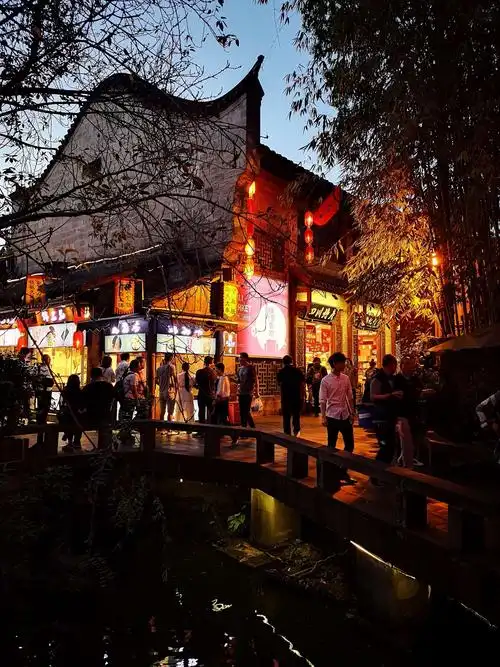 成都锦里古街夜景