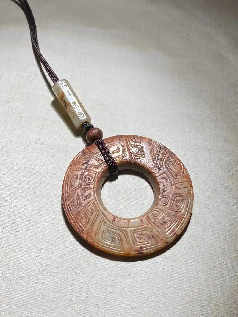 古玉勒 一面坡龙纹佩【尺寸】5.4cm#古玉文化传播 #高古 - 抖音