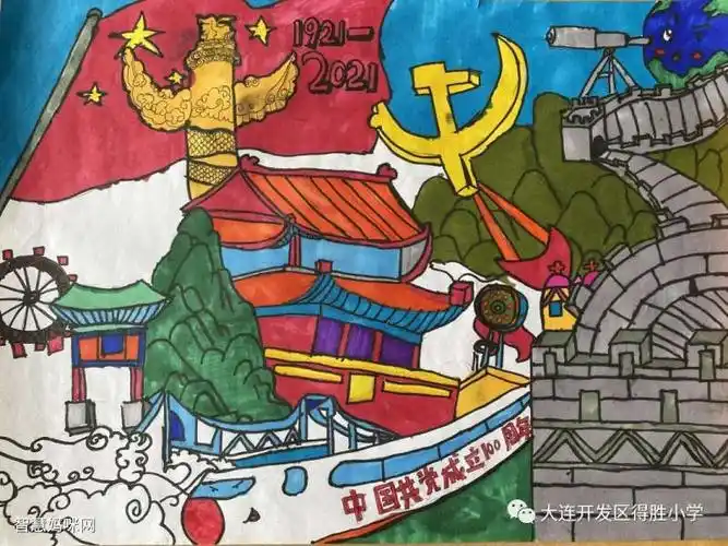 19212021建党百年绘画作品