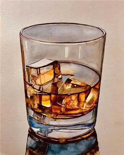 serpilümit水彩玻璃杯作品