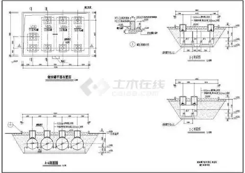 某地区加油站地下油罐基础设计施工图图片2