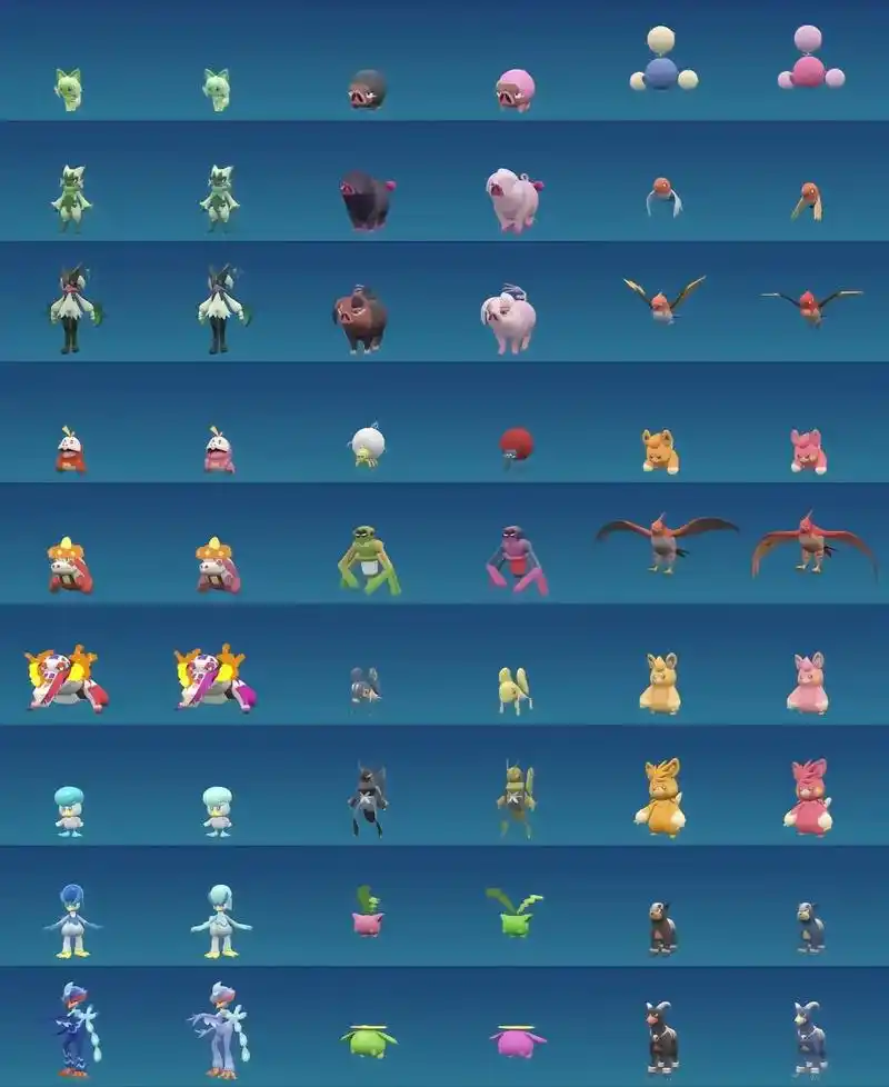 宝可梦朱紫全图鉴及闪光#精灵宝可梦 #宝可梦朱紫 #pokemon