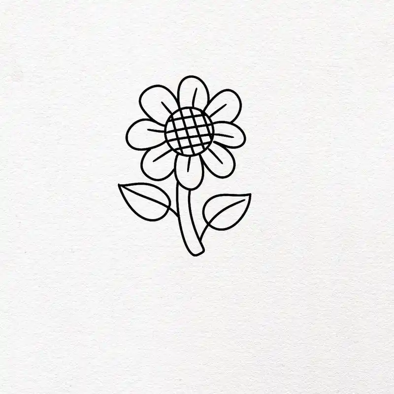 适合幼儿园小朋友绘画的花朵简笔画 适合幼儿园小朋友绘画的花朵简笔