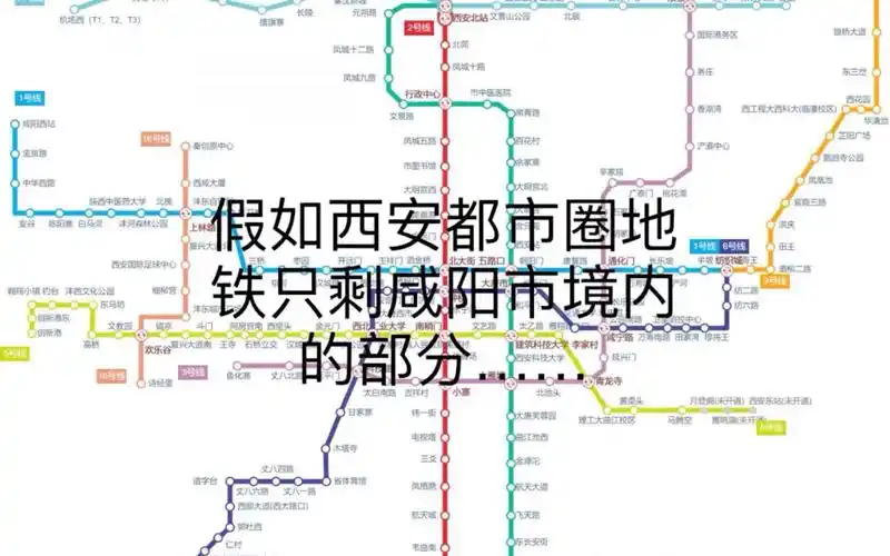 假如西安都市圈地铁只剩下咸阳市境内的部分