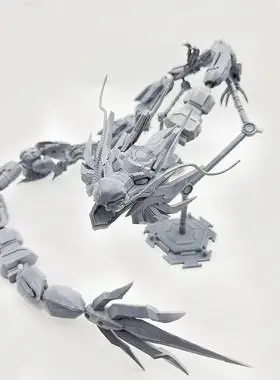 山海经神龙机甲战甲可双形态展示儿童手办玩具多关节可动模型