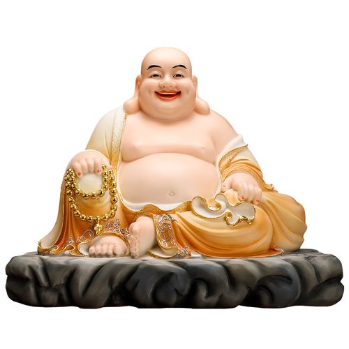 慈缘阁汉白玉佛像大肚弥勒摆件卧佛菩萨开心笑佛摆件