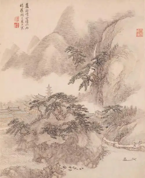 【国画艺术】清代. 王翚 仿古山水册 上海博物馆藏