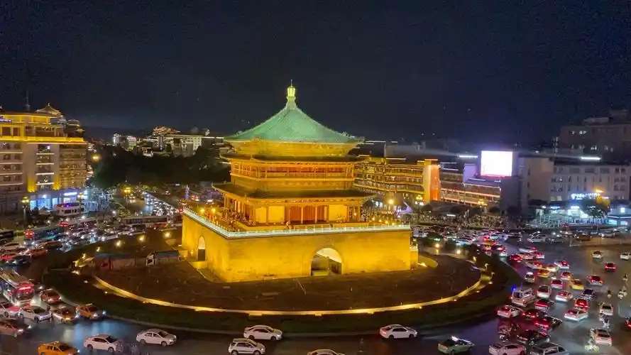 西安钟楼夜景