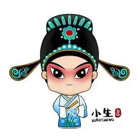细眼细眉京剧脸谱