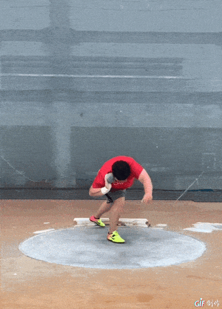 高考四项---原地推铅球