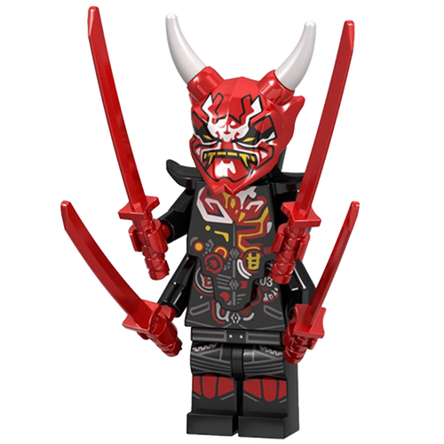 2022晴美玩具生人先生面具新款反派忍者幻影塑料积木