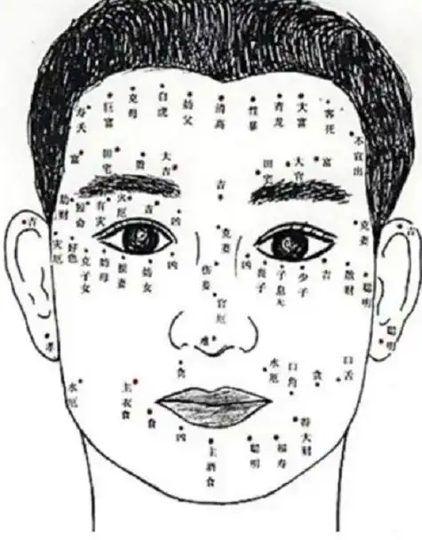 男人面部痣相最准图左右男性,男人面部痣相最准图高清
