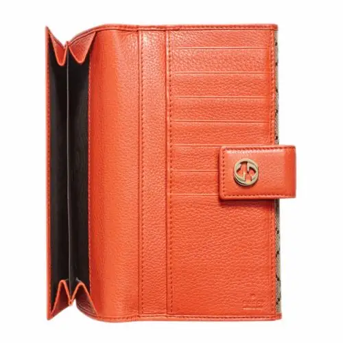 【包邮包税】gucci/古驰 女士logo帆布长款钱包 337335 fwcgg 9780