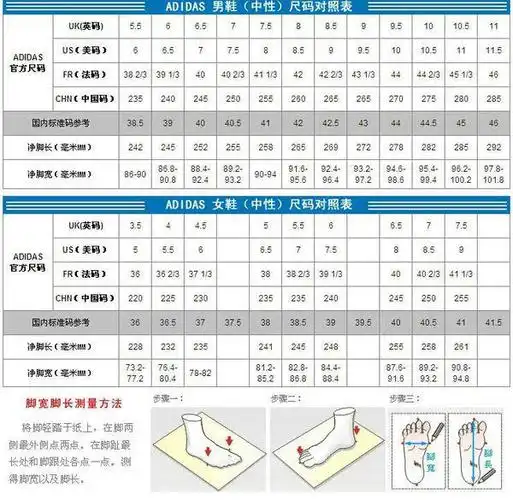 我穿36号的鞋,阿迪达斯女鞋鞋上的4 4.5是什么码?我得穿哪个呀?