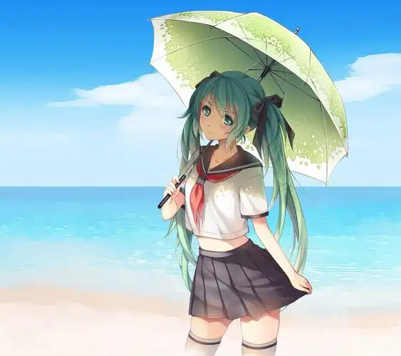 动漫,动漫女生,可爱,撑伞的女孩壁纸