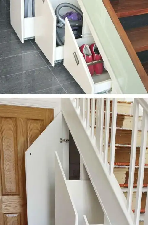 楼梯柜重型滑轨鞋柜抽拉轨道底装重型三节滑轨推拉托底承重导轨 侧装