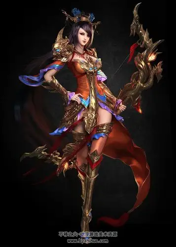 精品中西方游戏角色原画设定参考 198p