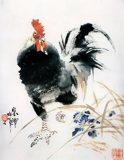 国画家禽百图01百鸡图03