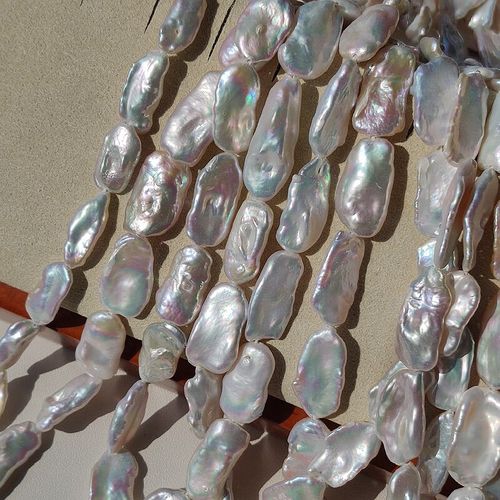 甘夏 野生巴洛克珍珠 异形再生珍珠微瑕不规则散珠串珠材料diy配 37.