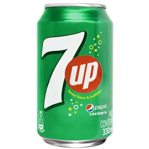 七喜7up柠檬味汽水碳酸饮料330ml24罐2箱
