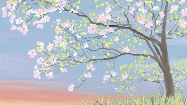 回车桌面>电脑壁纸>手绘>艺术壁纸>ins风可爱少女心油画质感手绘>