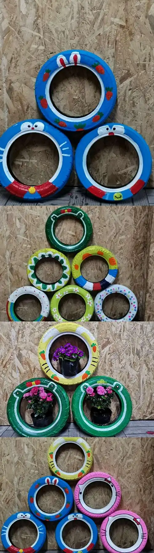 快看可爱的卡通轮胎,萌萌哒