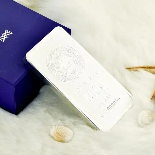 天鑫洋足银白银9999投资银条贵字龙凤银砖银锭银料500g可回购纯真