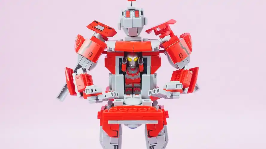 搔首弄姿的机甲奥特曼机甲积木图文简评