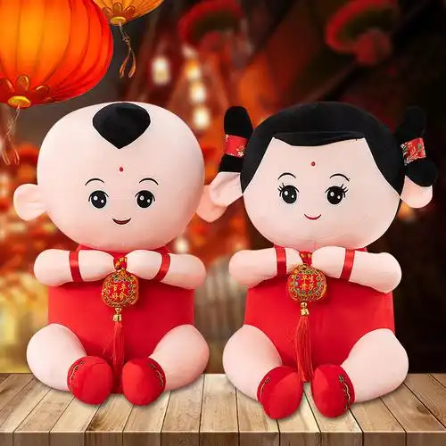 厂家直销高档热销麒麟送子送福送好运喜庆好寓意压床娃娃-阿里巴巴