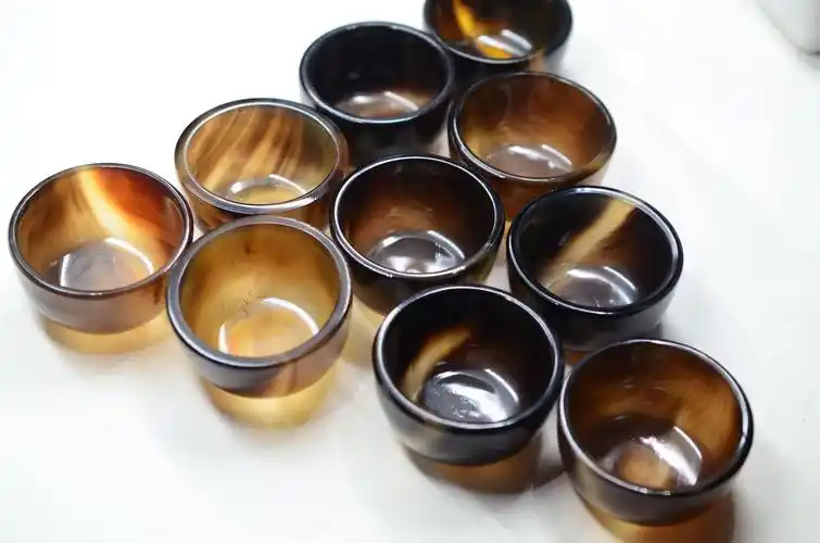 纯天然牛角酒杯 酒碗 天然牛角制品工艺批发 味碟 杯中国风白酒杯