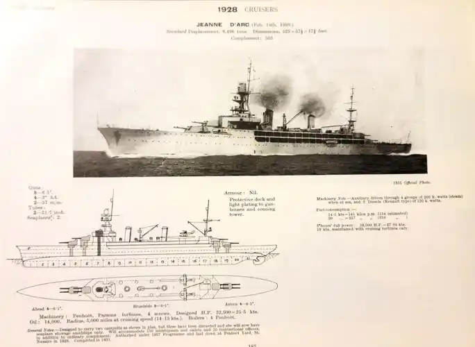 浪漫法国"圣女贞德"号巡洋舰_腾讯新闻